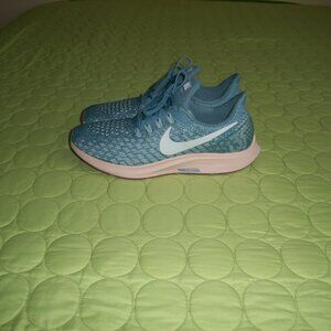 Nike Zoom Pegasus 35 Women's Ligt Grey/ Blue Running Shoes 942855-403 Size 8.5